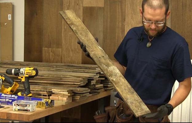 Cut Clean Ends on Board and Make Cuts Below | How To Build A Homemade Pallet Smoker