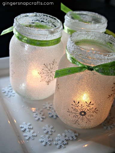 Mason Jar Lights | Breathtakingly Rustic Homemade Christmas Decorations