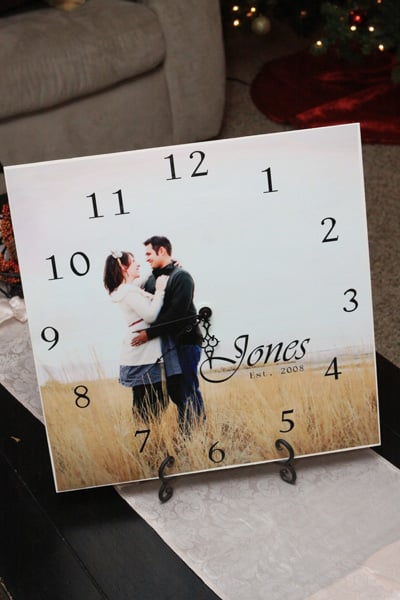 Picture Clock | Homemade Christmas Gifts Men Will Actually Love