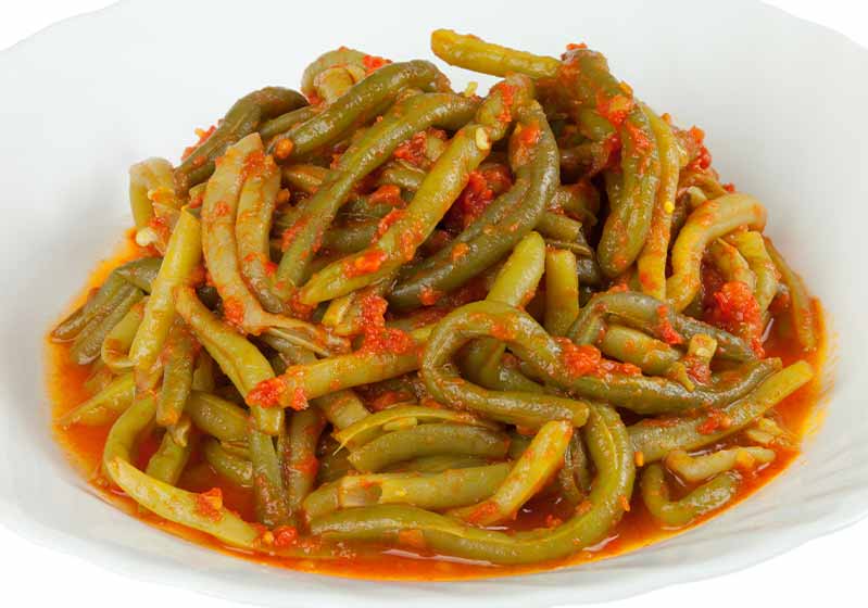 cooked green bean tomato sauce | food network recipes