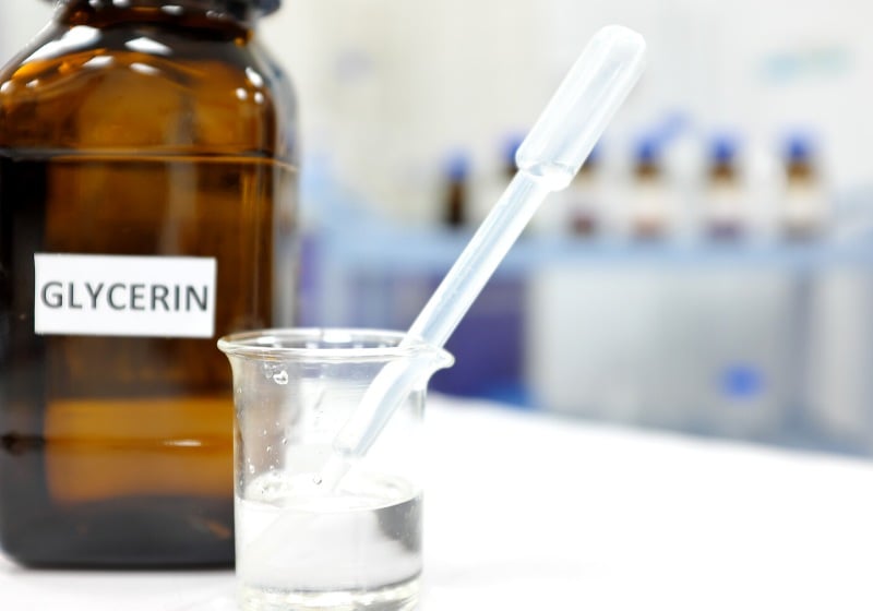 glycerin glass beaker brown amber bottle | glycerin for skin