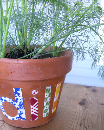 Decoupage Your Pot | Make Your Own Garden Markers For Cheap With These Ideas 