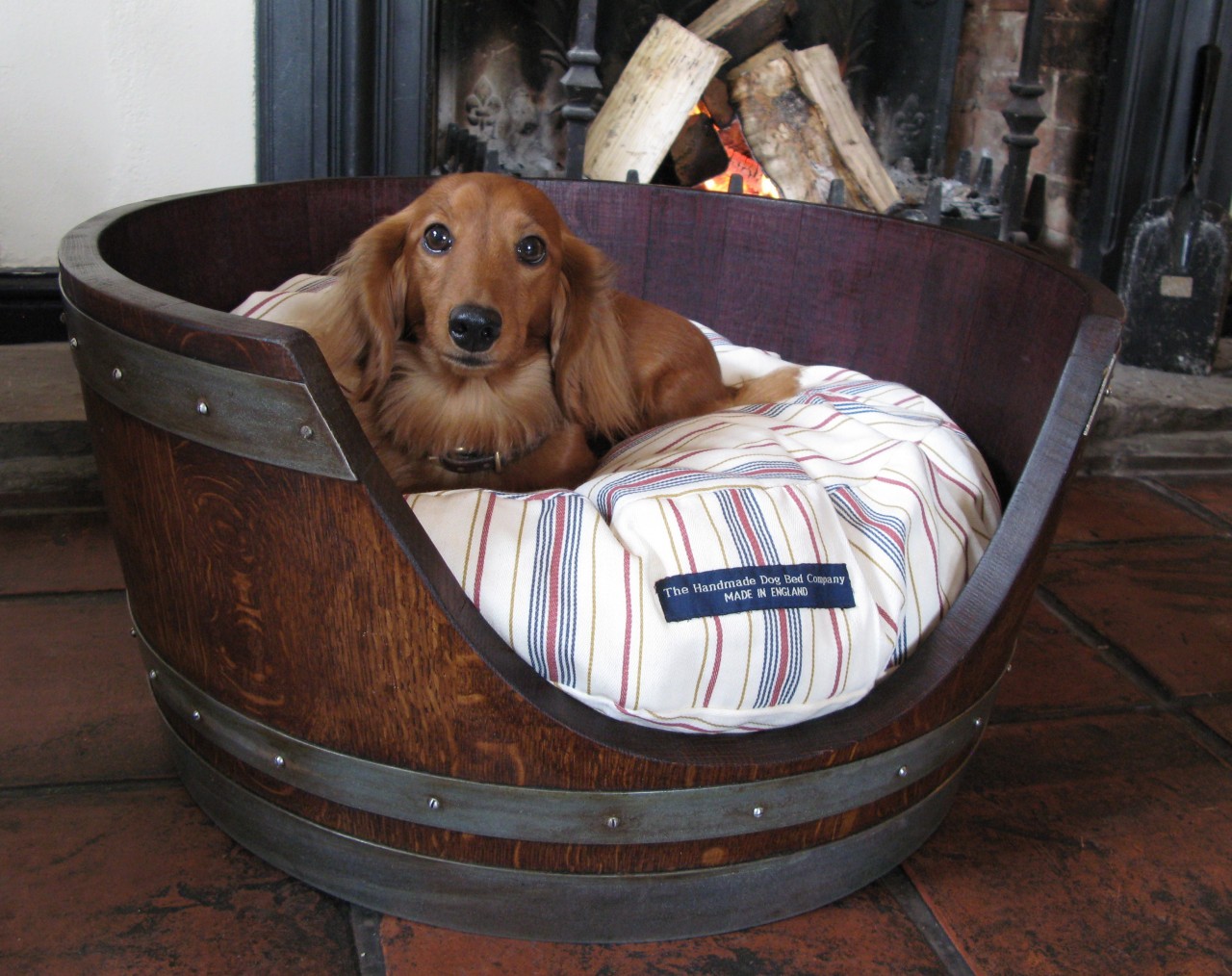 Wine Barrel Dog Bead | 21 Ways to Reuse A Barrel On Your Homestead