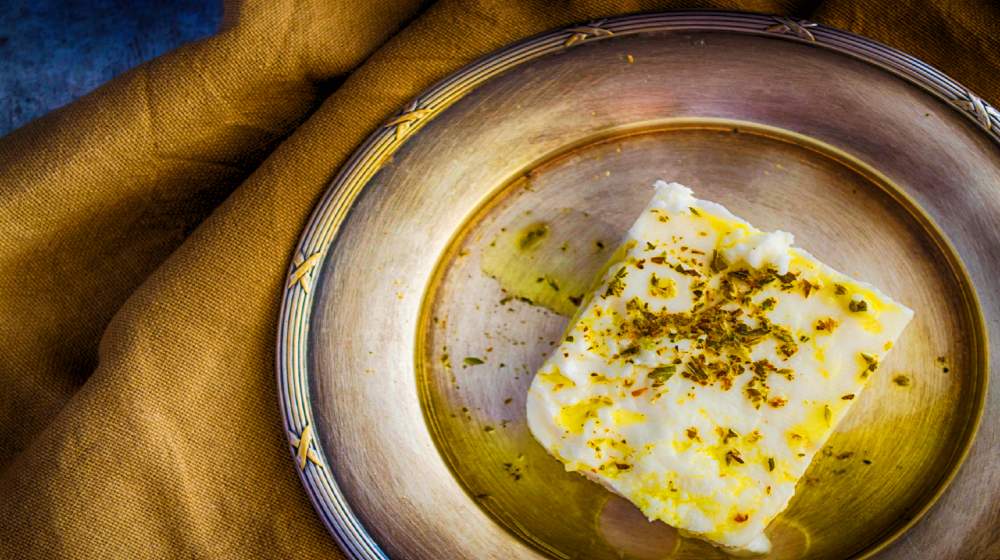 Plated Feta Cheese | How To Make Feta Cheese At Home | Featured