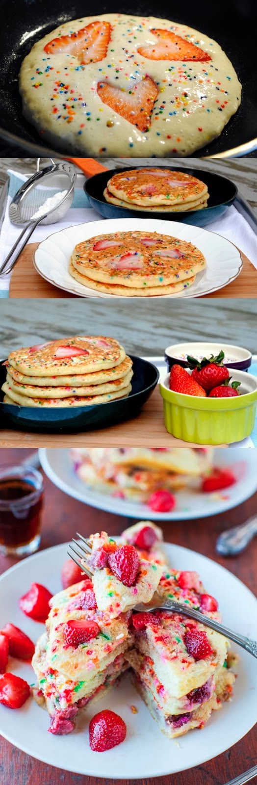 Strawberry Sprinkle Funfetti Pancakes | Family Thanksgiving Breakfast = Homemade Pancakes | Mouthwatering Pancake Recipes Strawberry Sprinkle Funfetti Pancakes | Family Thanksgiving Breakfast = Homemade Pancakes | Mouthwatering Pancake Recipes