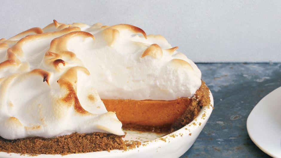 Sweet Potato Pie with Marshmallow Meringue | Thanksgiving Dessert Recipes | Decadent Cakes, Pies, And Pastries
