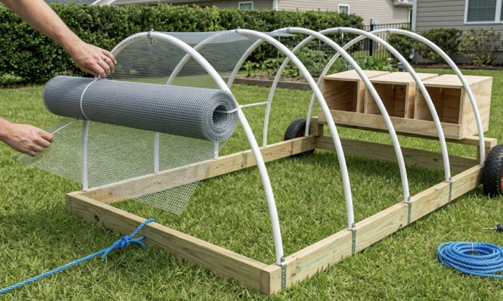 mobile chicken tractor