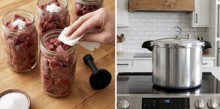 pressure canning meat at home 2026