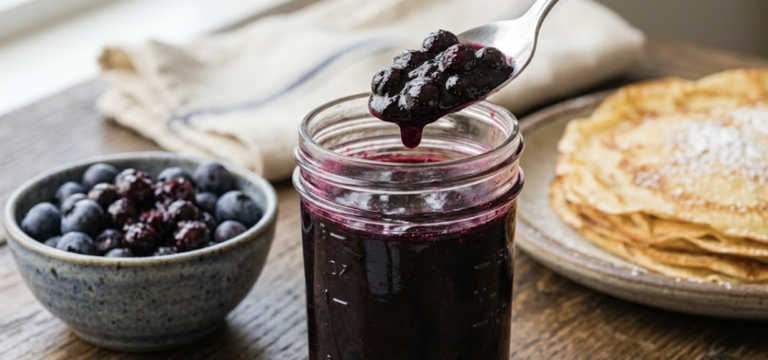 How to Preserve Blueberry Jam in Glass Jars